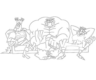 #4 Justice Friends Coloring Page