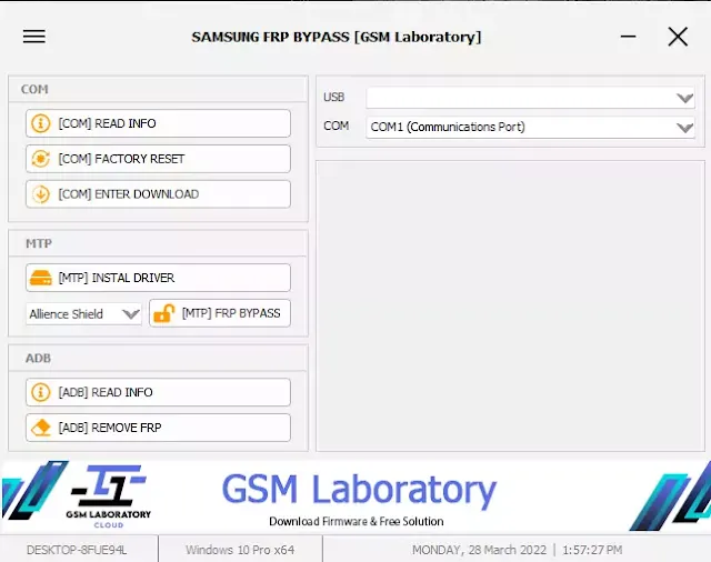 Samsung Frp Bypass Tool V1