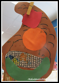 photo of: Thanksgiving Cornucopia Project Hangs from Ceiling (Thanksgiving RoundUP via RainbowsWithinReach 