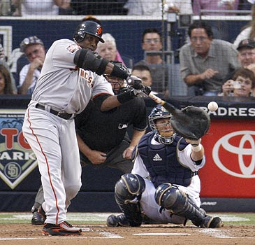 Barry Bonds blasts career home