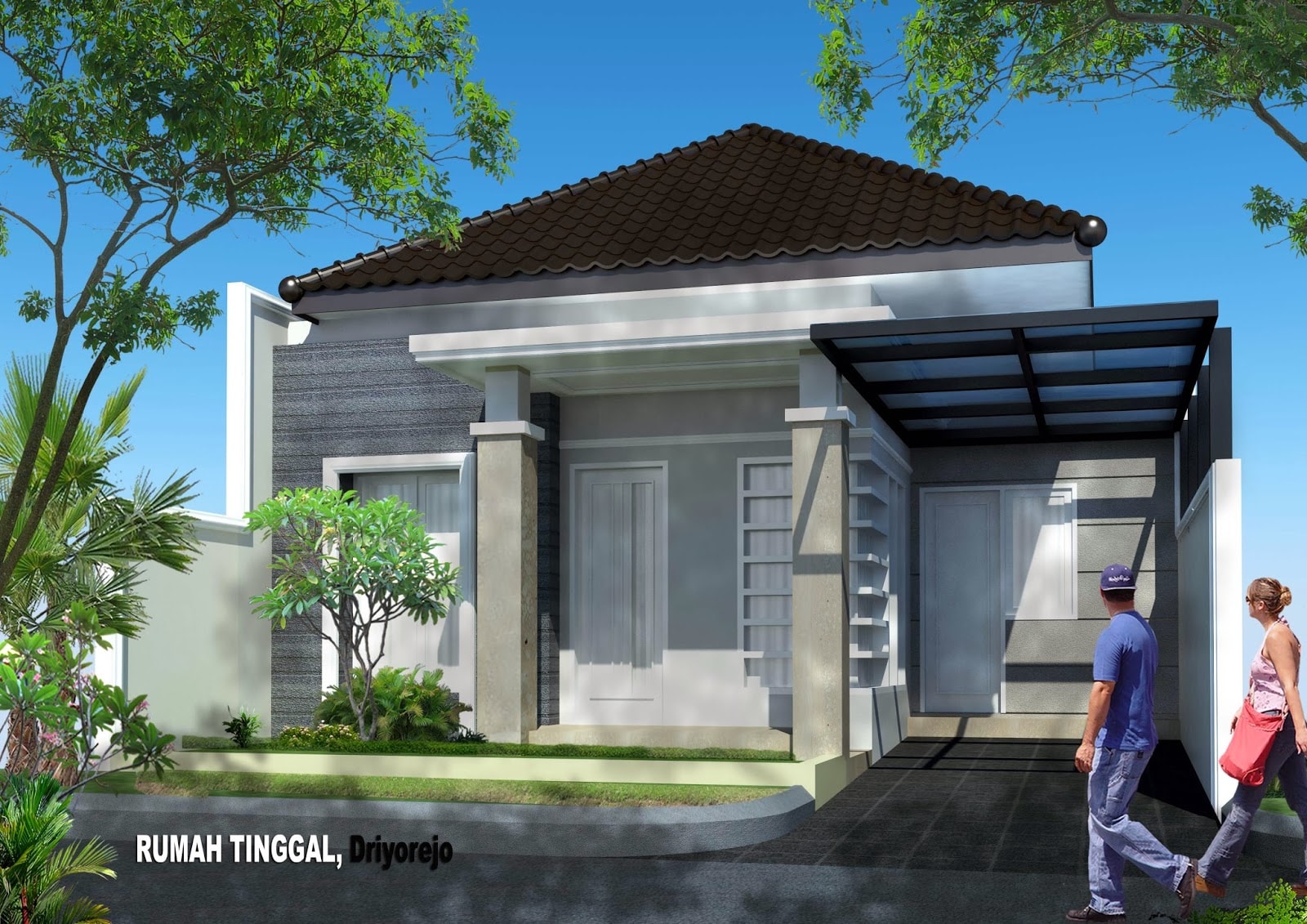 25 Gambar  Indah Rumah  Minimalis  Type 70 Satu  Lantai  Model 