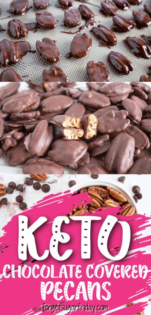 Yum!! These Keto Chocolate Covered Pecans are easy to make and SO good. They make the perfect sweet keto snack or keto dessert. With only 2g net carbs per serving, you'll be able to enjoy this keto recipe guilt-free! (An awesome low carb snack recipe and low carb dessert recipe too.) #keto #ketodiet #ketorecipes #pecan