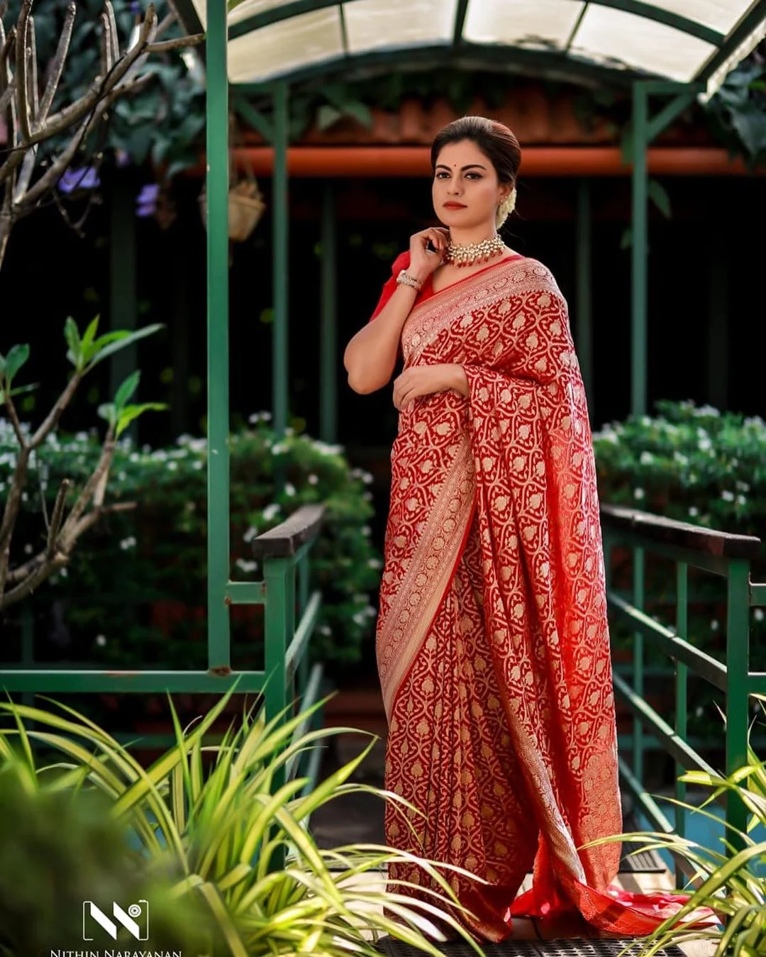 Actress Anusree Traditional Silk Saree Photoshoot