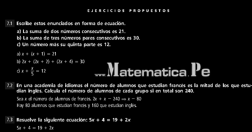 Ecuaciones Y Sistemas De Ecuaciones Ejercicios Resueltos De