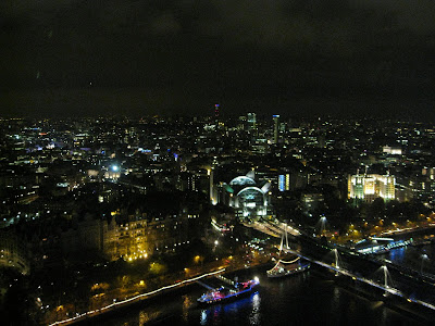 london eye night. night from the London Eye.