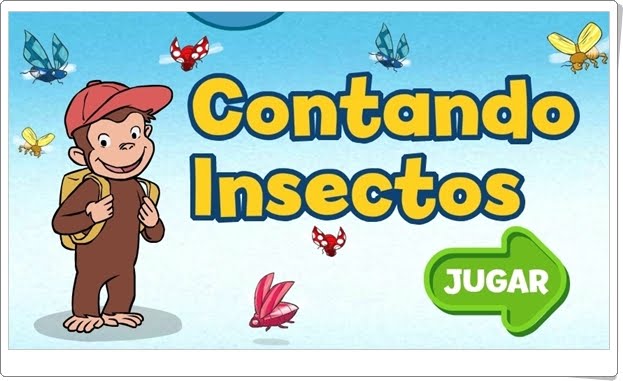 "Contando insectos con George" (Juego de comparación de cantidades de Infantil)