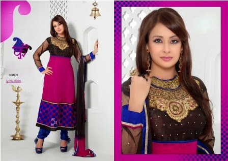 Most Recent Georgette Long Dresses For Women Anarkali Salwar Suit