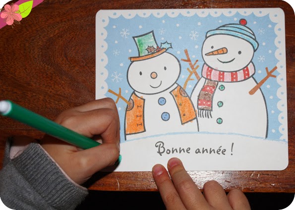 20 cartes pop-up de Noël à colorier aux éditions Usborne