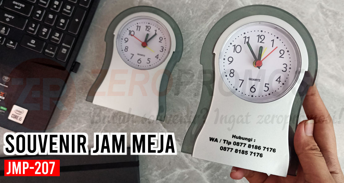Jual Jam Meja Analog Promosi Souvenir Jam Meja Analog JMP-207, Jam JMP-207 Bahan Plastik Jam Analog, Souvenir Promosi Jam Meja Analog JMP-207, Jam Meja Promosi JMP-207 custom logo