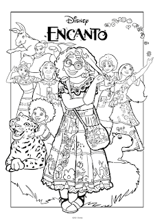 Disney Encanto: Free Printable Coloring Pages.