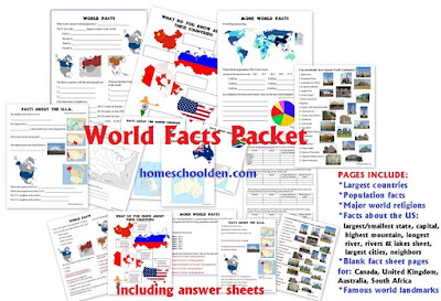 http://homeschoolden.com/2015/07/27/world-facts-packet/