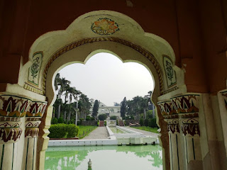 Inside Jal Mahal, Pinzore Garden