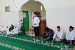 Bupati Bersama Ketua TP PKK kabupaten Labuhanbatu Menghadiri Wirid Yasin Akbar di Masjid Al-Abadiyah 