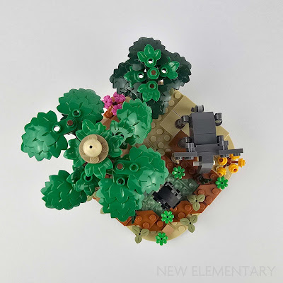 birds eye view of set 40784 African Savanna Diorama Gift with Purchase