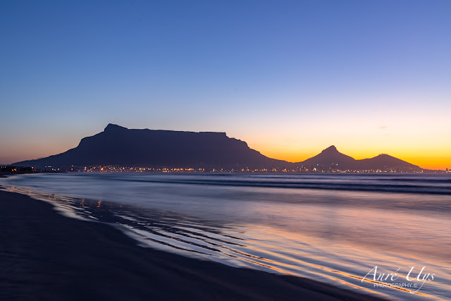 Long Exposure with Table Mountain as the backdrop