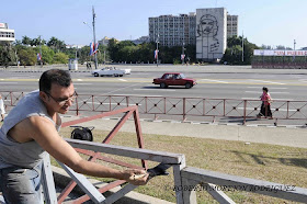  Plaza de la Revolución José Martí, en La Habana, para acoger, este Primero de Mayo, el desfile de los trabajadores