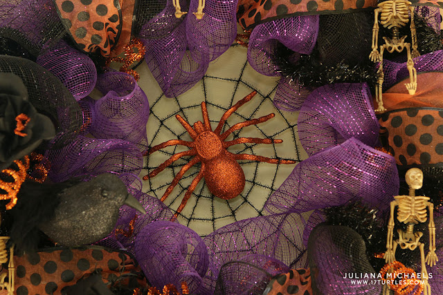 Dollar Tree Halloween Deco Mesh Wreath by Juliana Michaels