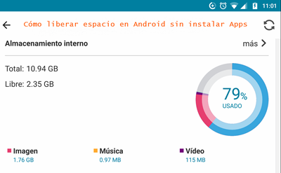 Cómo liberar espacio de tu teléfono Android sin instalar aplicaciones