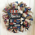 Patriotic Deco Mesh Wreath