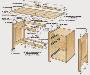 Joe The Carpenter: Create DIY Computer Desk Plans