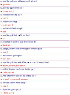 world history questions in hindi