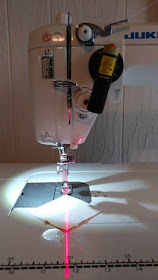 Adding a laser to a Juki sewing machine