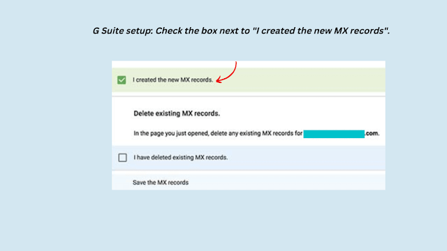 Create new MX records-G suite