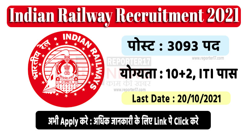 Indian Railway Recruitment 2021