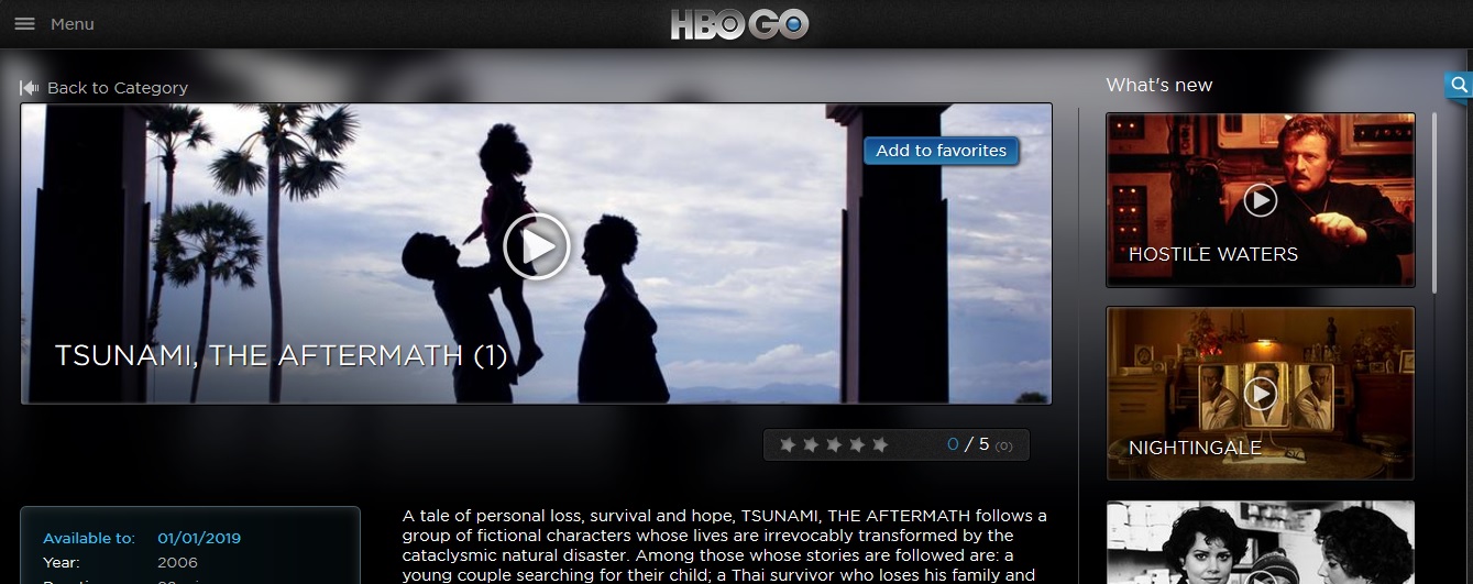 Sky Broadband HBO Go