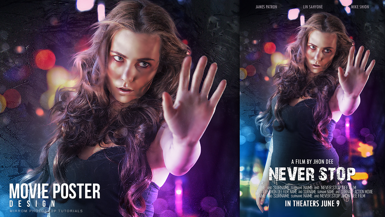 Create an Movie Poster With Bokeh And Light Effect In Photoshop CC