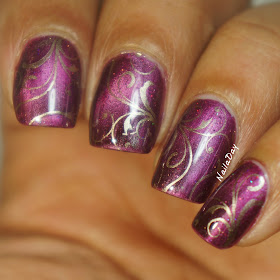 NailaDay: Sinful Colors Captivate Me with Uber Chic stamping