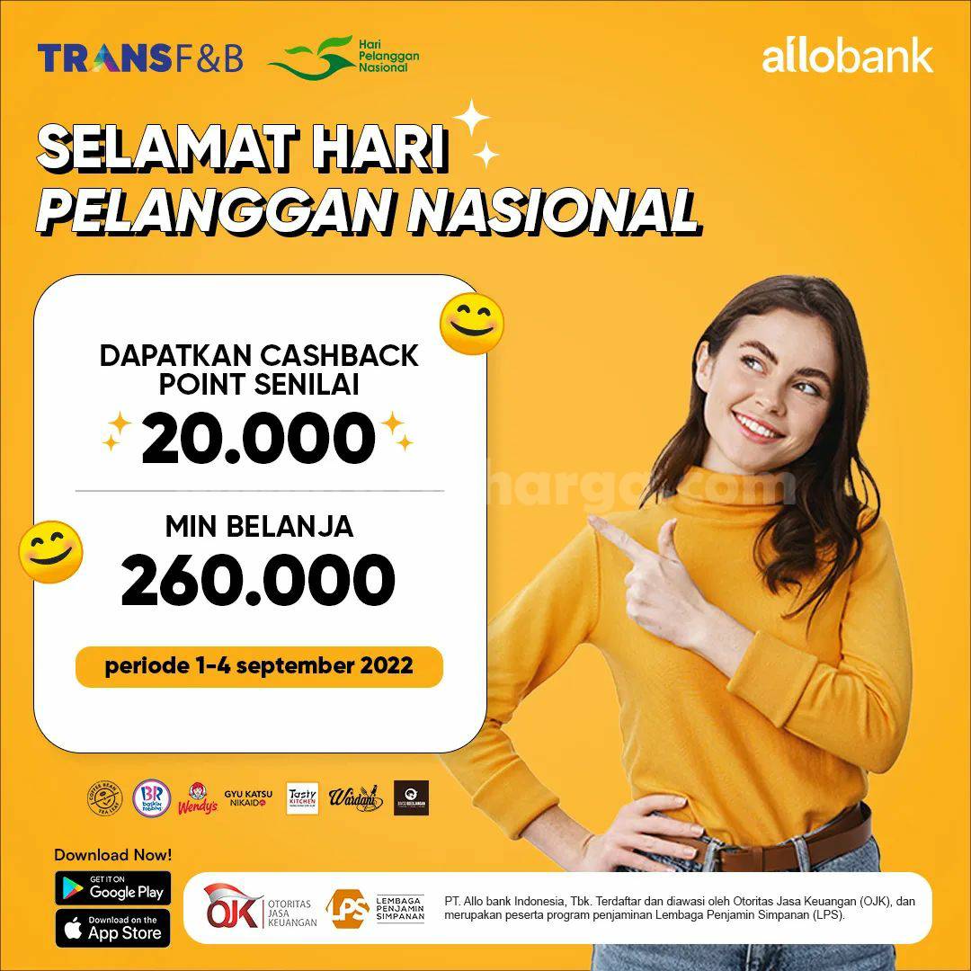 Wendys Promo Hari Pelanggan – Cashback Point 20.000 dengan All Prime