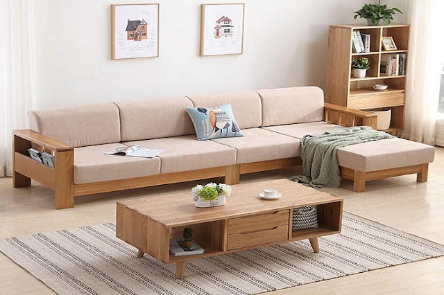 Sofa gỗ hiện đại phong cách Nhật Bản