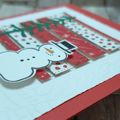 Snowman magic stampin up floating effect Christmas card
