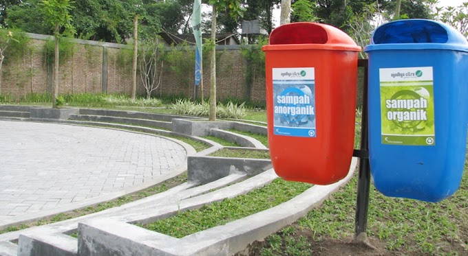 Tempat sampah Fiberglass Organik & NonOrganik