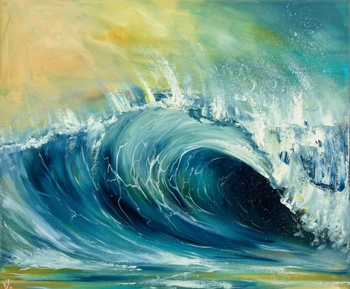 Ocean waves paint