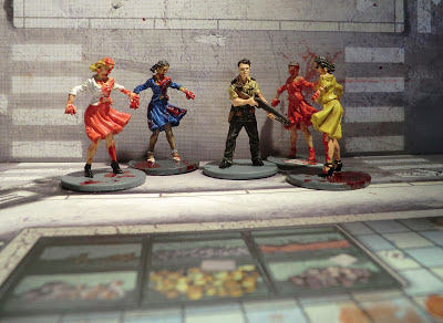 Zombicide Kickstarter Nick El Cholo Zombies Painted Phil the cop