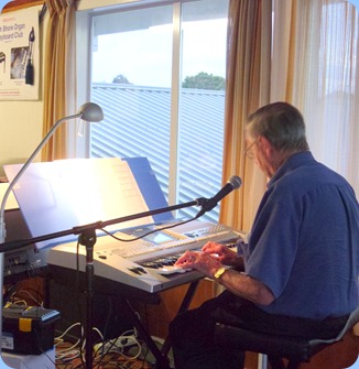 Michael Bramley played and sang for us using his Yamaha PSR-910.