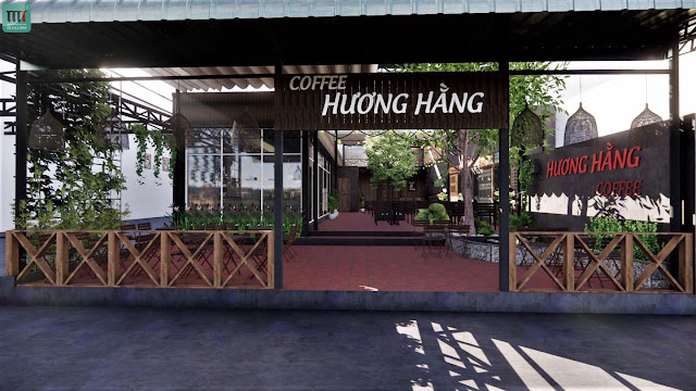 Bản thiết kế quán cafe đẹp