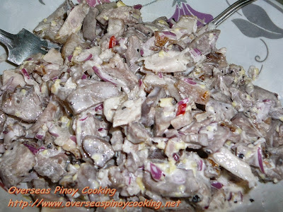 Dinakdakan, Ilocano Grilled Pig Head/Face - Method