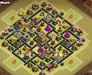 Formasi Base Clash of Clans Terbaru dengan Bomb Tower 