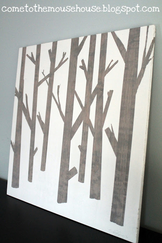 Welcome to the Mouse House: Easy DIY Wooden Tree Painting: Tutorial!