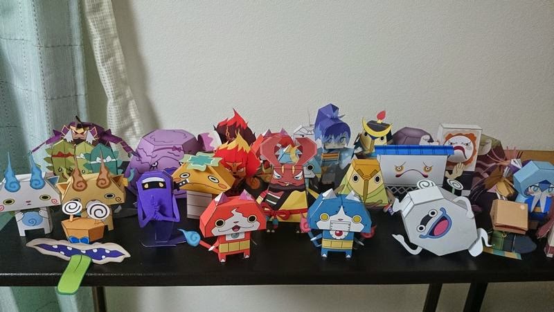 Yokai Watch Papercraft Collection