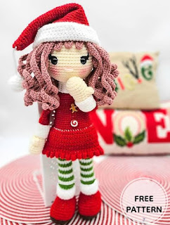 PATRON GRATIS MUÑECA PAPA NOEL AMIGURUMI 56436