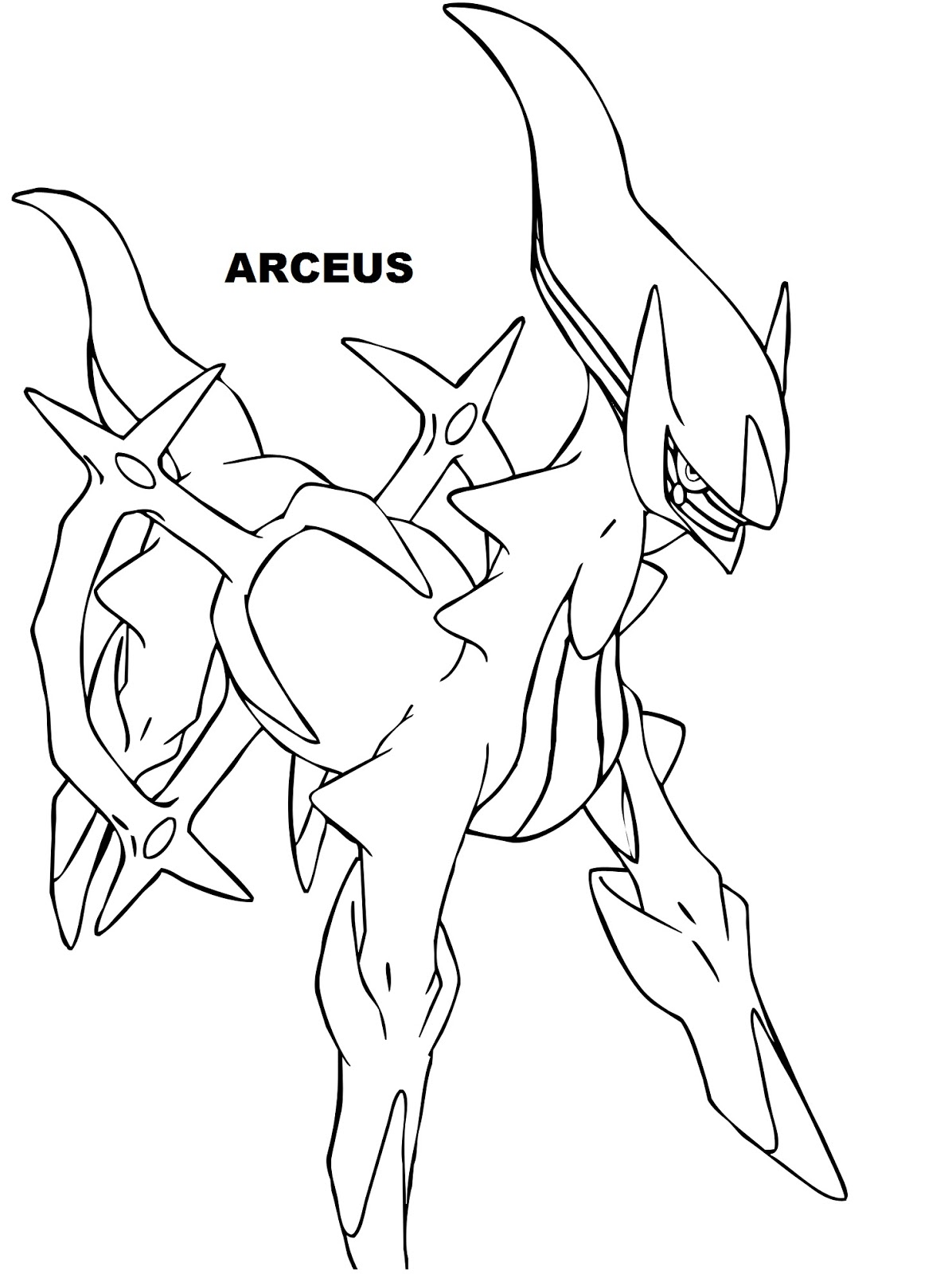 Free Legendary Pokemon  Coloring  Pages  For Kids