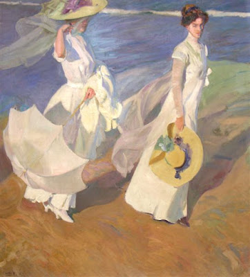 Paseo a la orilla del mar. Óleo sobre lienzo, 1909. Madrid, Fundación Museo Sorolla.