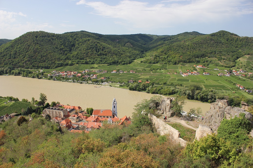 Městečko Dürnstein v údolí Wachau - rakouská památka UNESCO