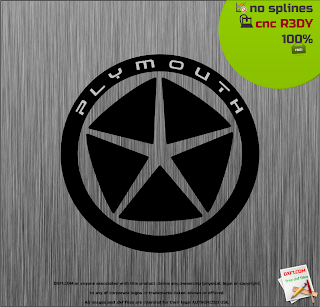 PLYMOUTH STAR logo vector .dxf for cnc free download