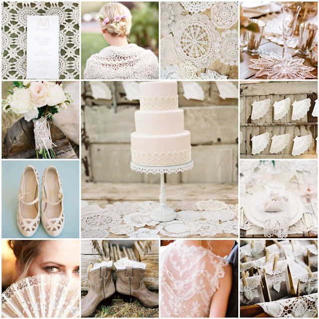 wedding with lace details