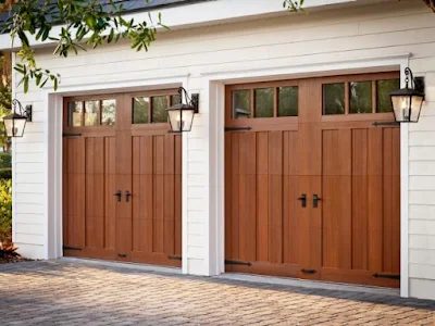 Simple Garage Design With Big Doors: